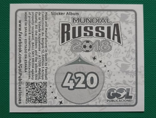 2018 Gol Russia World Cup FIFA #420 JAKOB JOHANSSON Sweden Soccer Team Sticker - 第 2/2 張圖片