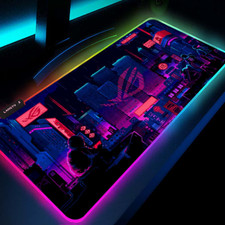 City Asus Rog Mouse Pad Rgb Backlit Gamers Mouse Mat Pc Accessories Led Mousepad
