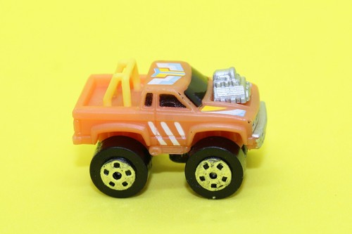 Vintage Road Champs Micro Machines Dragster Pickup TRUCK Neon Orange 1987 - Picture 3 of 5
