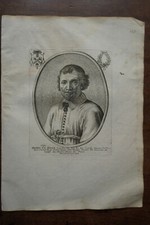 MICHEL LE MASLE ......... Portrait. Paris at Balthazar Moncornet. original engraving
