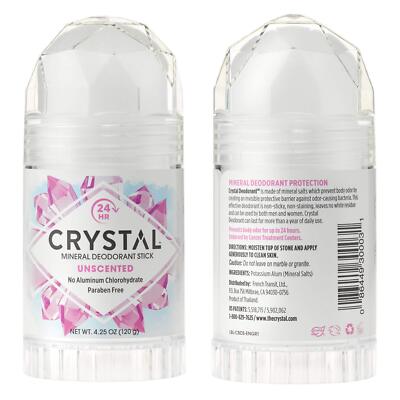Crystal Mineral Deodorant Unscented 2 Pack 425 Ounce Natural Odor Protection