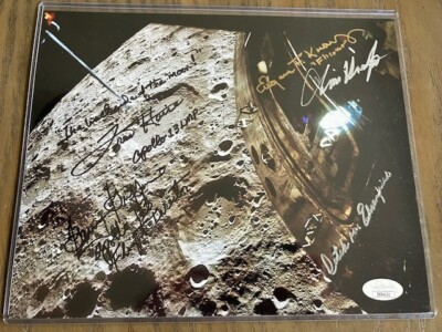 Nasa Signed Auto 8x10: F. Haise C. Kraft G. Griffin D. Ehrenfried E. Kranz JSA