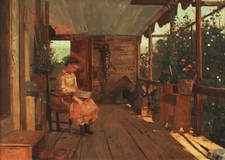 10960.Decoration Poster.Wall Room home art.Winslow Homer painting.Shelling Peas