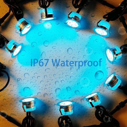 10 Pack WiFi Deck Light RGB/Warm White Lights Low Voltage Waterproof Stairs Lamp - Picture 7 of 9