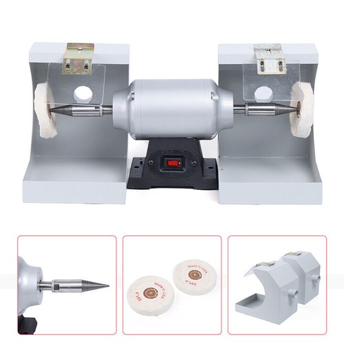 Lathe Bench Table Top Buffing Machine Polisher Buffer Smoothing Polishing Tool - Picture 10 of 11