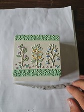 Porcelain Toothbrush Holder Floral Design