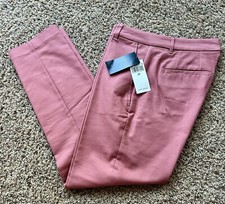 !! NEW !! Lauren Ralph Lauren Double-Faced Stretch Cotton Pants Pink SZ 6P