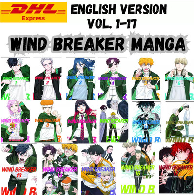 Wind Breaker Manga English Version Full Set Vol 1-17 by Satoru Nii FREE SHIPPING