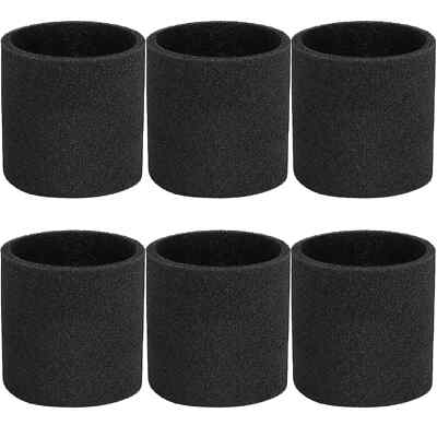6 Foam Filter Sleeve for Wet Dry Vacuum Cleaner Shop Vac VacMaster Genie