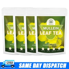 Mullein Leaf Tea Bags Herbal Lung Cleansing Breathing Cough Relieve 50 Tea Bags 