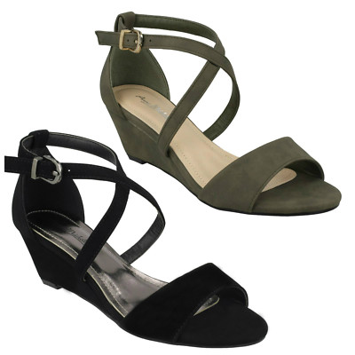 Mesdames anne michelle F10280 Smart synthétique fermeture à glissière sandales compensées à brides Mesdames anne michelle F10280 Smart synthétique fermeture à glissière sandales compensées à brides