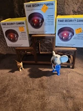 Fake Security Camera Battery Operated New Home Store Business Craft New Lot of 3
