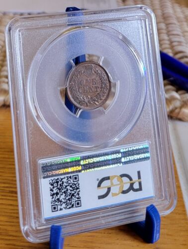 1864 Indian Head Cent Bronze AU58 PCGS - Picture 2 of 2