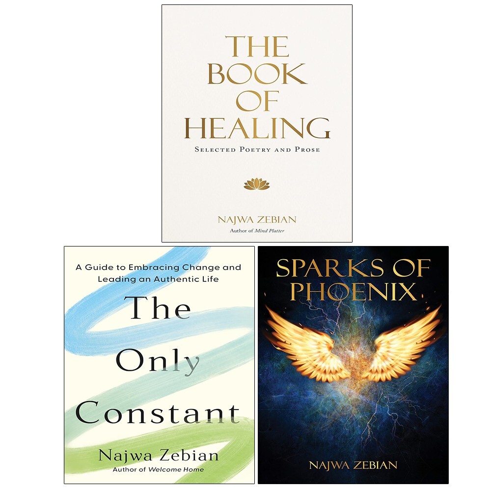 Najwa Zebian 3 Books Collection Set Book of Healing, Only Constant,Sparks of Ph