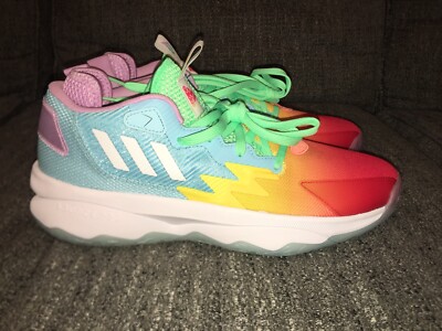 Adidas Dame 8 Unreleased Multicolor Rainbow Basketball Shoes HQ1272 Men 13.5 NEW Adidas Dame 8 Unreleased Multicolor Rainbow Basketball Shoes  main image 3