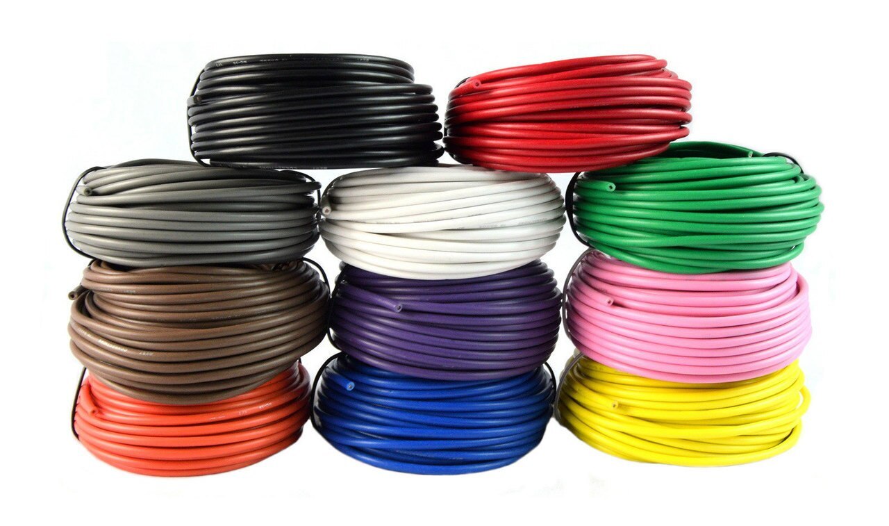 18 Gauge Wire 12 Volt Single Conductor Stranded Remote 11 Rolls 25 Feet