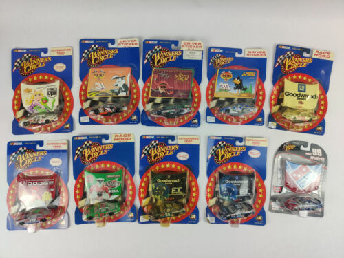 Winners Circle 1:64 LOT OF 10 Race Hood Sticker Srries Lot Collection Diecast