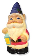 Holiday Time Plastic LED Gnome Tabletop Decoration, 11" NEW