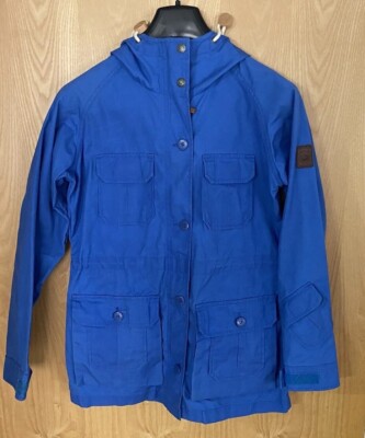 Penfield Herren Jacke Small Trail Wear Wax Logo Full Zip Kapuze Taschen Knöpfe
