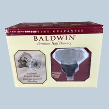 Baldwin 5820.112.IDMRP Peyton Crystal Knob Venetian Bronze Finish Half Dummy