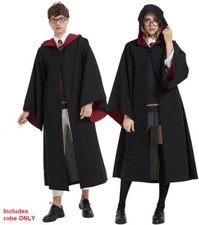 Harry Potter Gryffindor Cloak Robe Costume - Adult SMALL Cosplay Halloween NEW