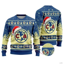 LIGA MX Club America Special Christmas Sweater Gift for Men Women