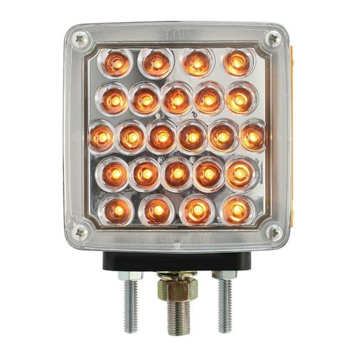 grand general led clear lens red/amber double turn signal light driver side 7762 - Picture 4 of 8
