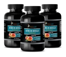 African Mango Extract Powder 1200mg - Natural Weight Loss 3 Bot