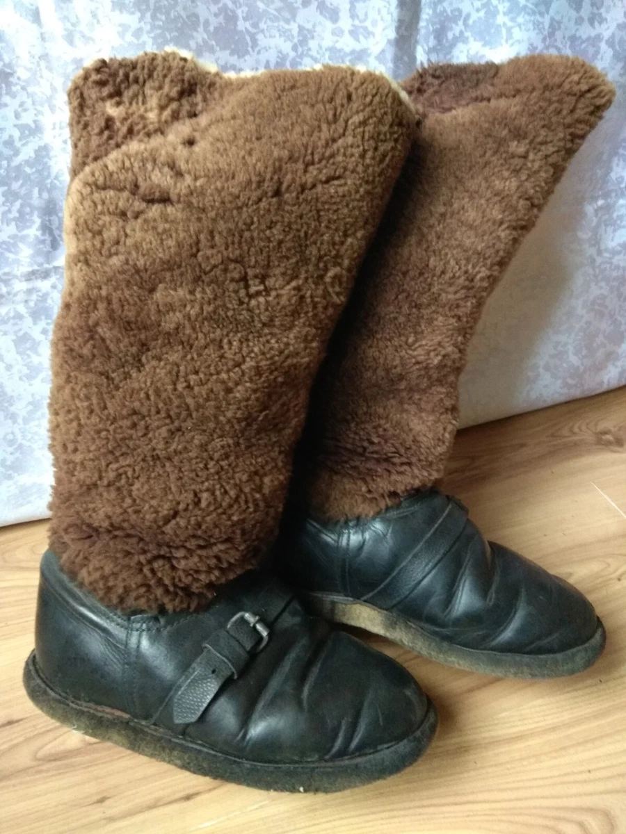 Rare RKKA vintage SOVIET USSR aviator pilot winter AIR Force Boots
