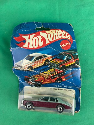 Vintage Hot Wheels 1981 Cadillac Seville No. 1698 Two Tone New (BEAT UP PACKAGE)