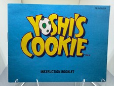 ORIGINAL Nintendo NES YOSHI'S COOKIE Instruction Booklet Manual Book only