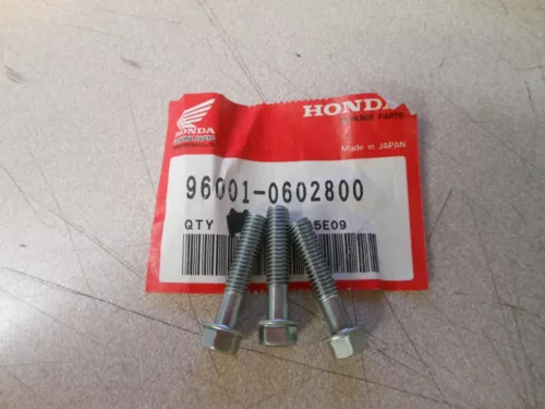 NOS Honda 6X28 Flange Bolt 1984-1987 ATC125 1978-1996 CB250 96001-0602800 QTY 3
