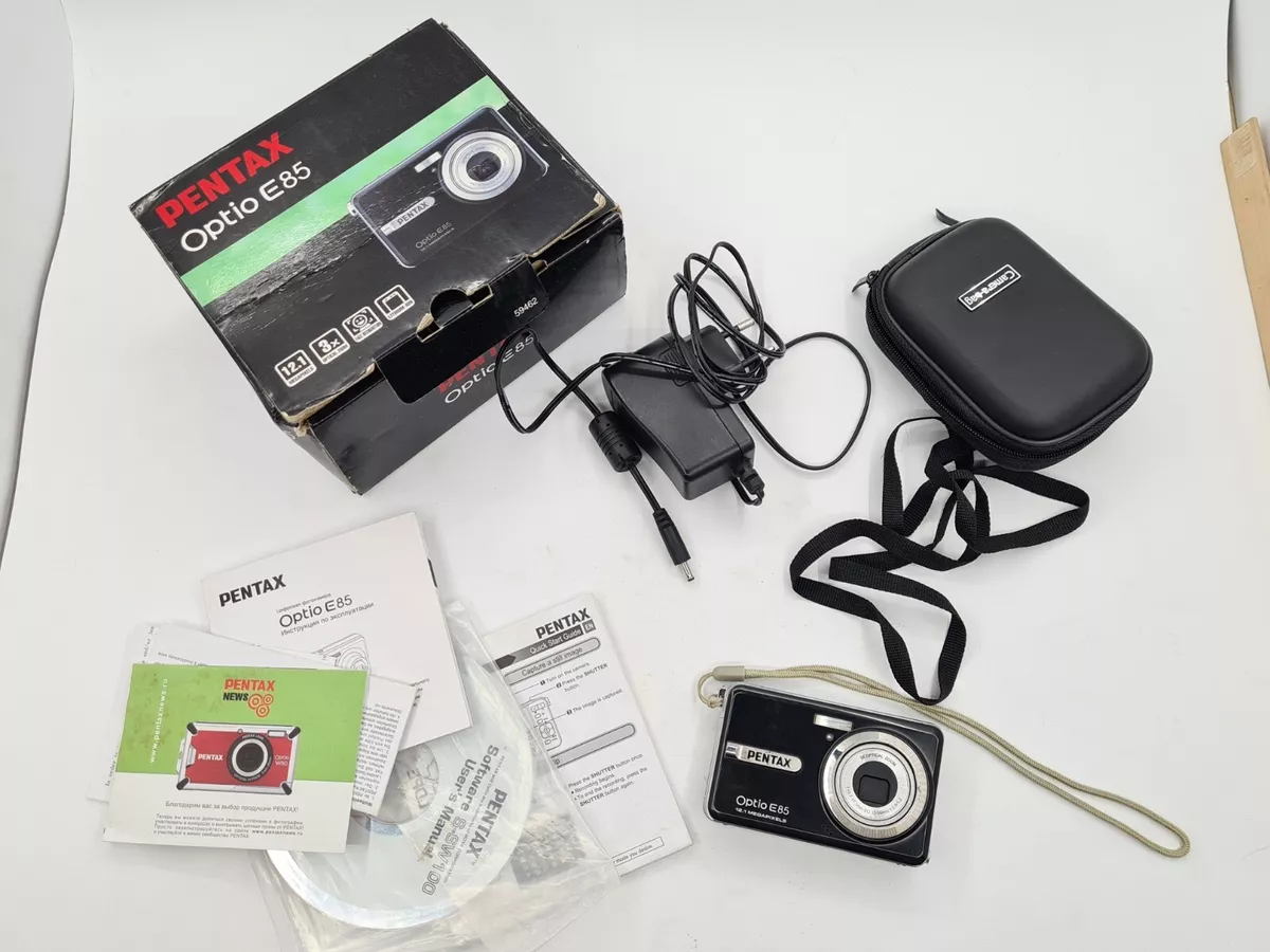 Pentax Optio E85 12.1 Megapixels 3x Optical Zoom Point and Shoot