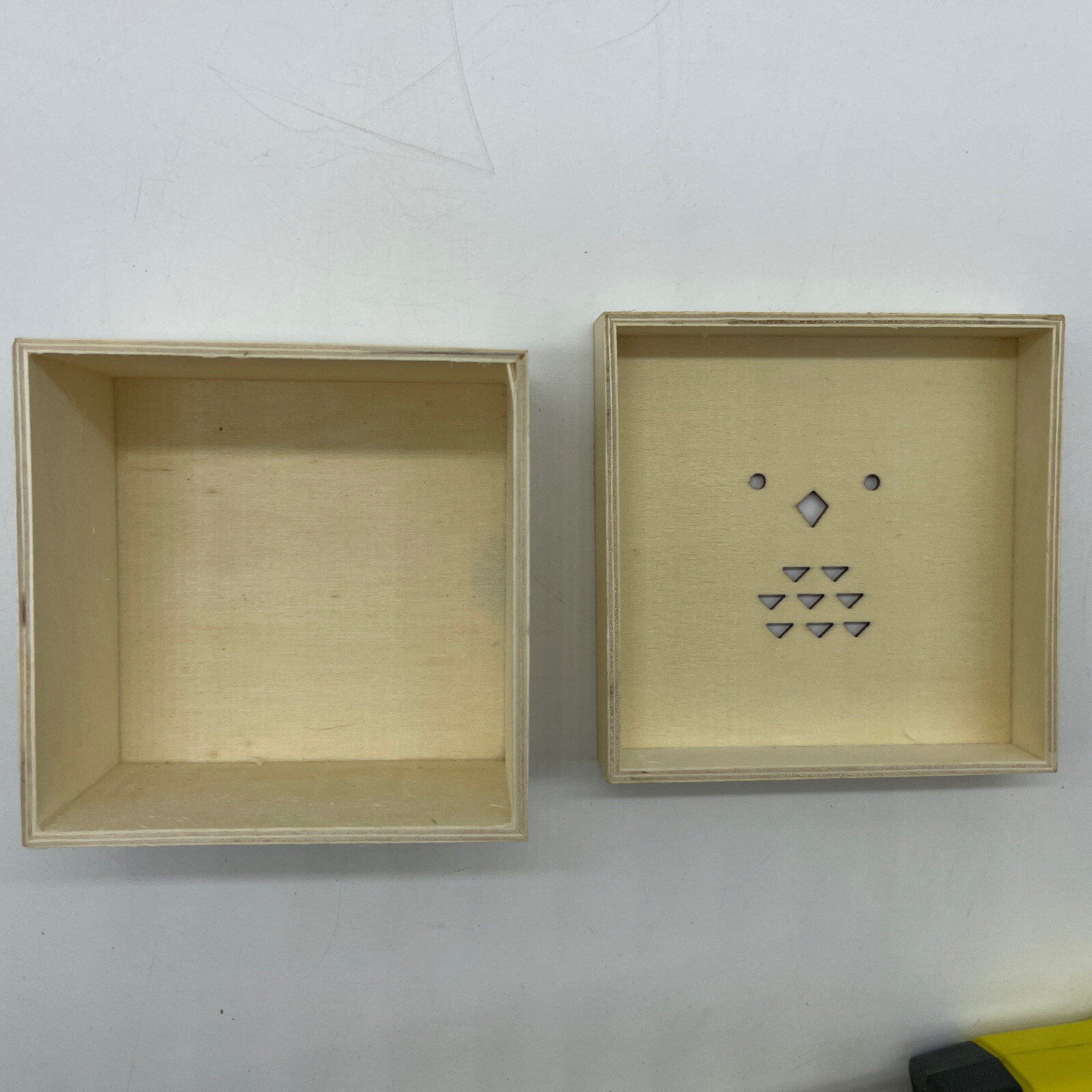 Wooden Box with Engraved Owl 3¾"x 3¾"x 2¼" 296705 2105