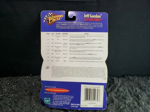 NASCAR Winner's Circle Jeff Gordon Lifetime Series 1990 Diet Pepsi Midget & Card - Picture 3 of 6