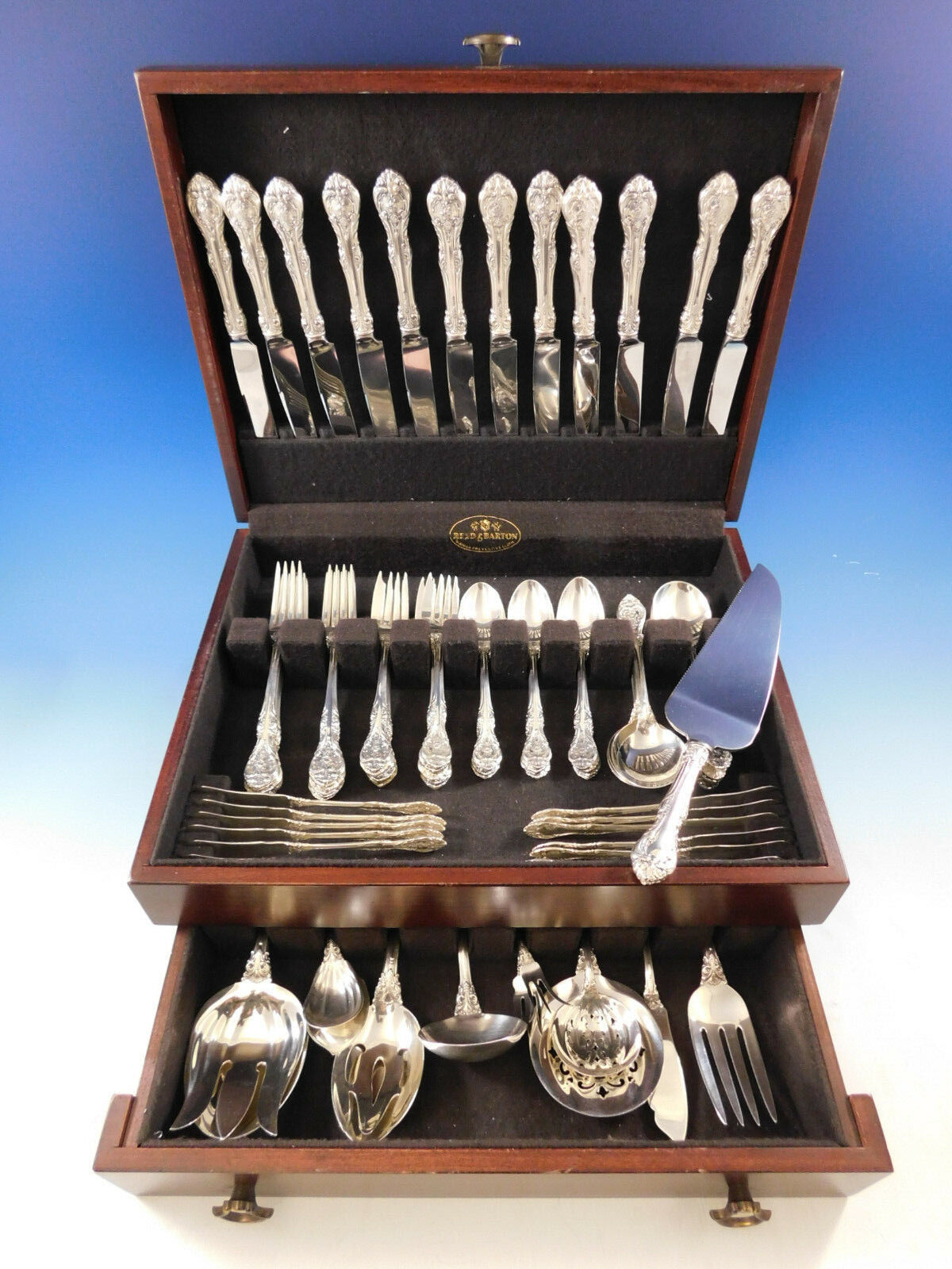 King Edward by Gorham Sterling Silver Flatware Set for 12 Service 86 Pieces