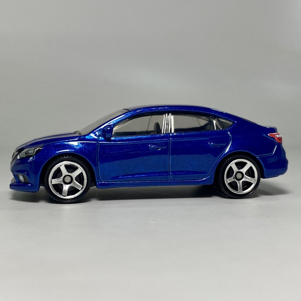 2016 Nissan Sentra Blue 1:64 Scale Diecast Model Car with 5-Spoke Diorama Wheels #70  