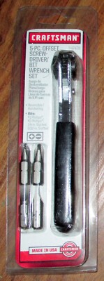 Craftsman 47478 Reversible Ratcheting Screwdriver Bit Wrench Set