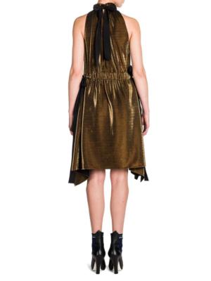 NEW Fendi Metallic Lurex Side-Tie Halter Dress Women's EU 44/ US 14 /UK 16  $1700 | eBay