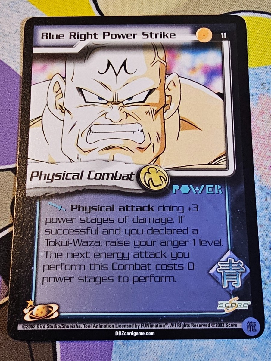 Blue Right Power Strike 2002 Score Limited Dragon Ball Z DBZ