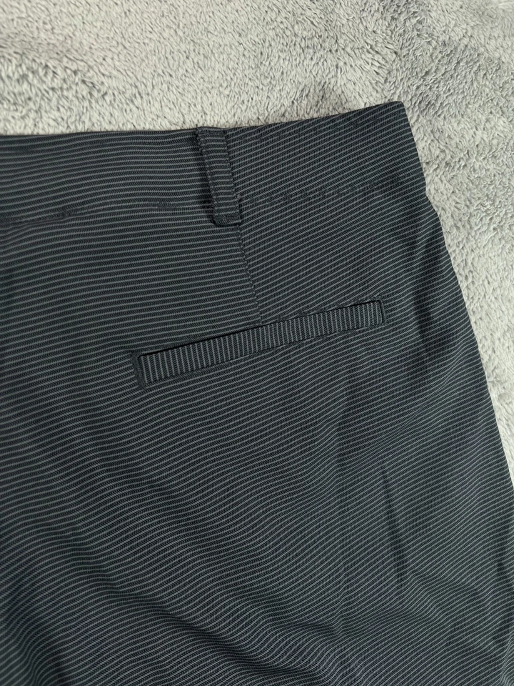 Шорты для гольфа мужские Ben Hogan 40 серые в елочку в полоску мягкие легкие 10 дюймов - Изображение 2 из 4