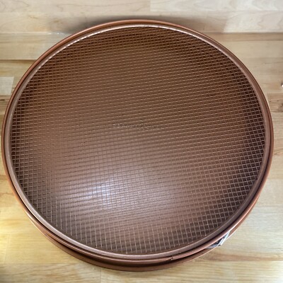 Copper Chef 16'' Perfect Pizza & Crisper Pan - As Seen On TV - 3 Piece Set - Air