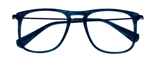 John Varvatos Rectangular Hombre Cuerno Azul Anteojos Marco de Plástico VJV420 52 mm - Imagen 4 de 14