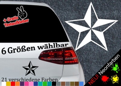 Nautischer Stern Aufkleber Sticker nautic star Seefahrt Tattoo zacken JDM DUB