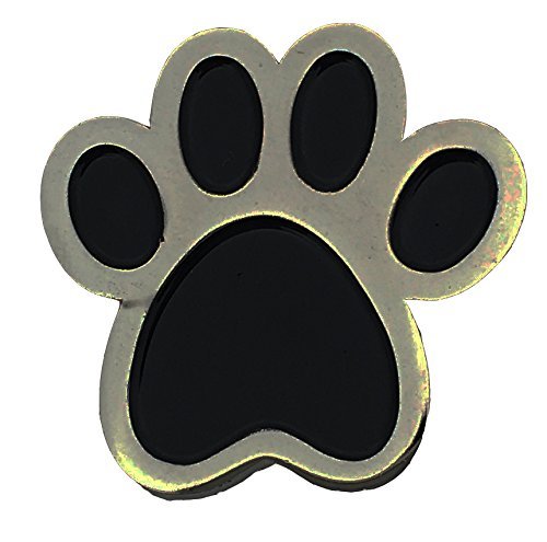 Paw Print Lapel Pin – Pewter Cast With Silver Finish For Schools, Mascots & Showcasing Team Spirit