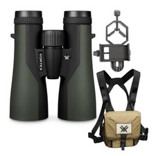 Vortex 10x50 Crossfire HD Binoculars w/Glasspak Haness  Smartphone Adapter Kit