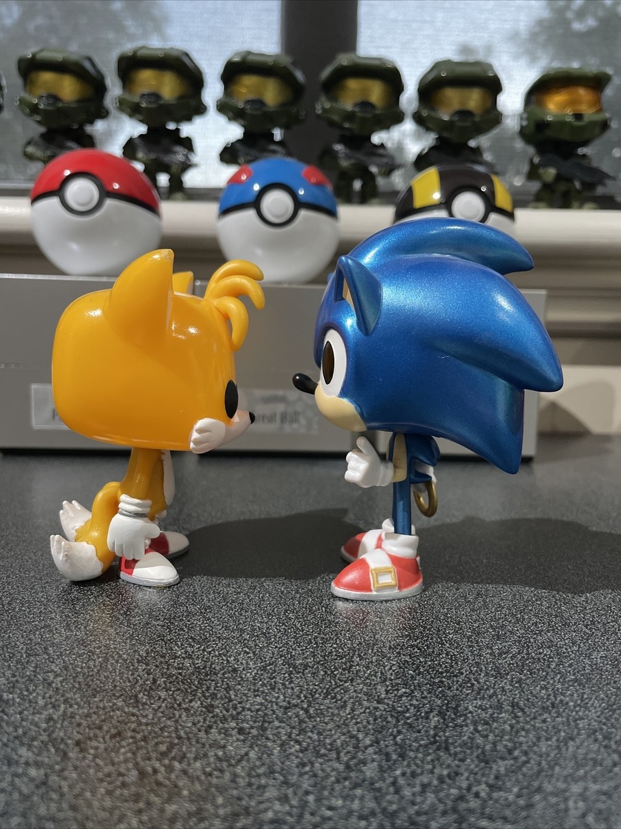 Funko Pop Sonic The Hedgehog Tails 07 + Metallic Sonic 283