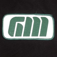 GM Patch - 4  inches x 2 inches - Vintage