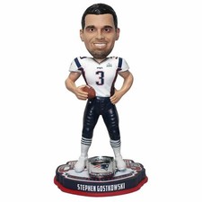 Stephen Gostkowski New England Patriots Super Bowl LIII Champions Bobblehead NFL