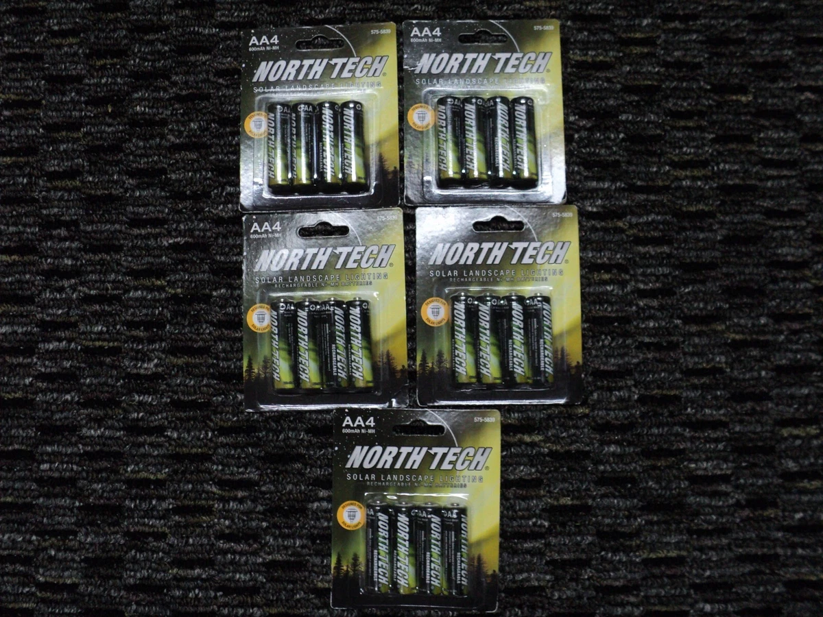 North Tech Solar Landscape Lighting Batteries Rechargeable